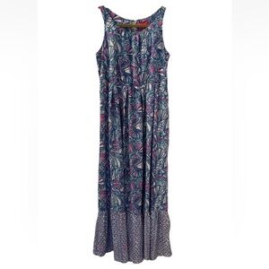 Lilly Pulitzer Target Maxi Dress Girls XL Blue My Fanshell Sleeveless Beach Boho
